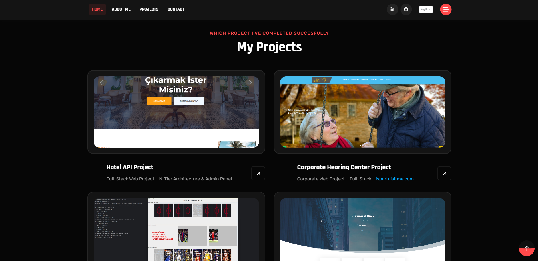 Kişisel Web Sitesi 